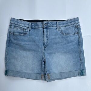 LuLaRoe Women Blue Denim Mid-Wash Jean Shorts Casual Summer Wear Size 34
